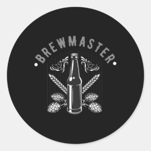 Sticker Rond Bière Artisanale Et Brassage À La Maison Ou Brasse