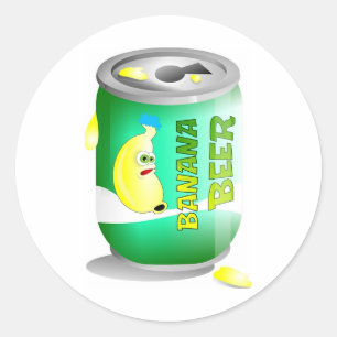 Sticker Rond Bière bananière