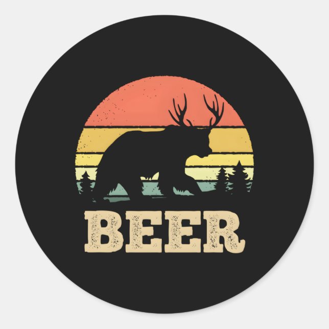 Sticker Rond Bière Cerf (Devant)