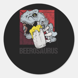 Sticker Rond Bierosaurus Bierosaurier Bier Alcool - Bière