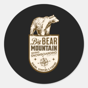 Sticker Rond Big Bear California