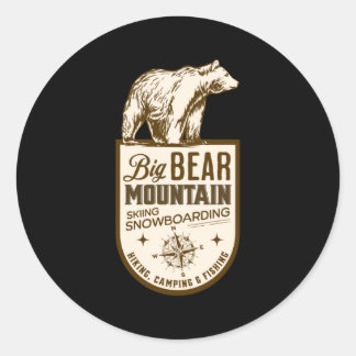Sticker Rond Big Bear California