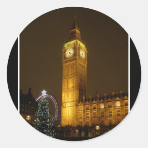 Sticker Rond Big Ben joue Goodnight