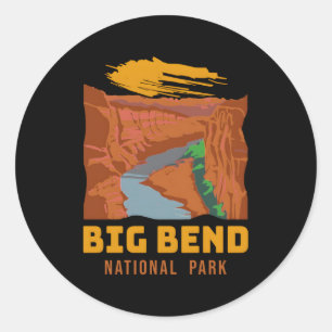 Sticker Rond Big Bend National Park