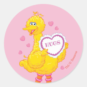 Sticker Rond Big Bird Valentine