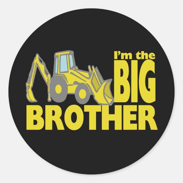 Sticker Rond Big Brother Backhoe (Devant)