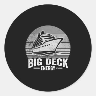 Sticker Rond Big Deck Energy Cruise Ship Design