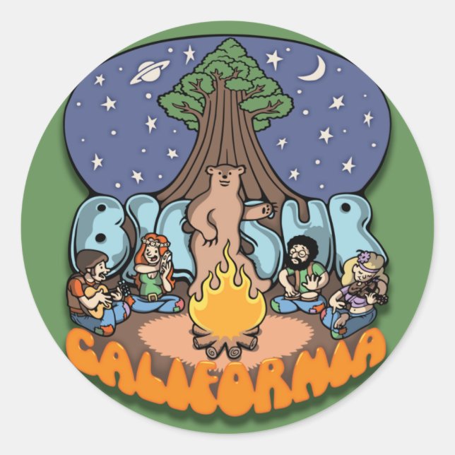 Sticker Rond Big Sur III (Devant)