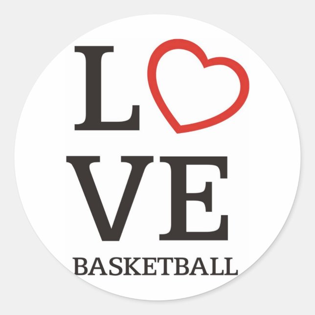 Sticker Rond bigLOVE-basket. (Devant)