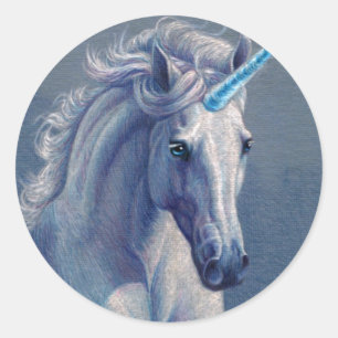 Sticker Rond Bijoux la licorne