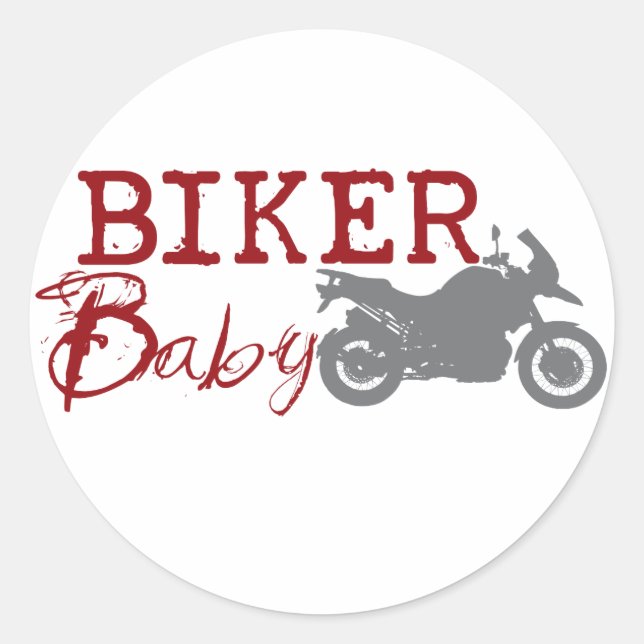 Sticker Rond Biker Baby (Devant)