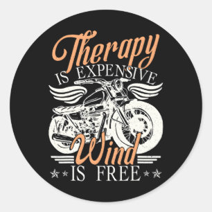 Sticker Rond Biker Motorcycle Motorbike Riker Biker