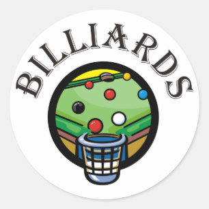 Sticker Rond Billard