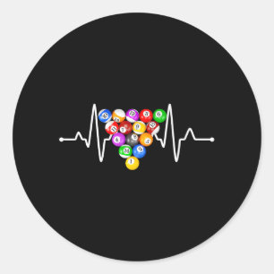 Sticker Rond Billard amusant Billard Art Billard Jouer Piscine