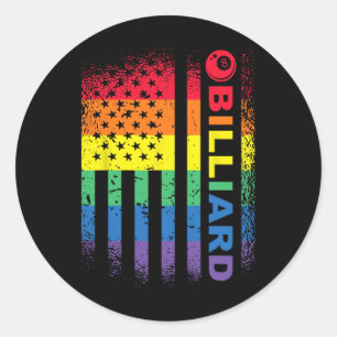 Sticker Rond Billard Billard Billard américain Billiard - Bil