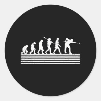 Sticker Rond Billard Evolution Snooker Pool Chalk Billard