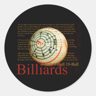 Sticker Rond Billards