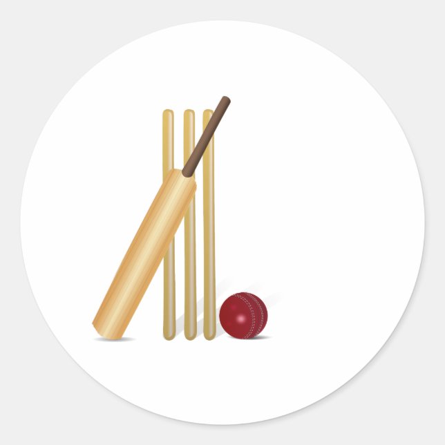 Sticker Rond Billet de cricket (Devant)