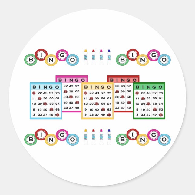Sticker Rond Bingo (Devant)