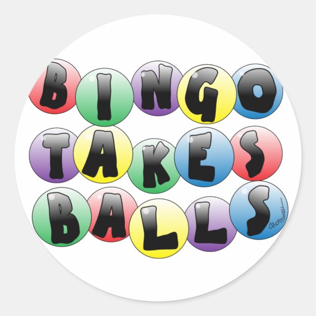 Sticker Rond Bingo Balls (Devant)