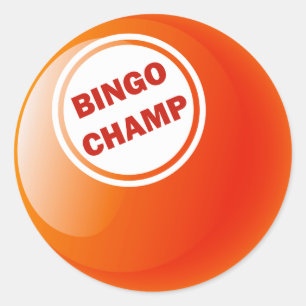 STICKER ROND BINGO CHAMP BINGO BALL