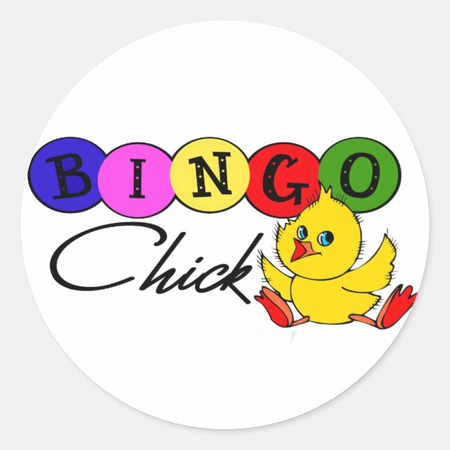 Sticker Rond BINGO CHick (Devant)