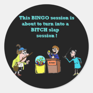 Sticker Rond Bingo-test détérioré