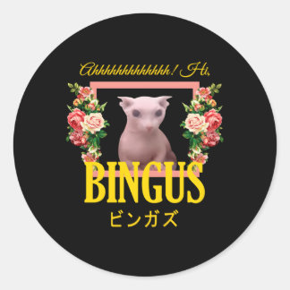 Sticker Rond Bingus Florals