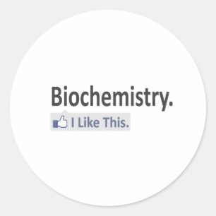 Sticker Rond Biochimie... J'Aime Ça