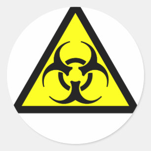 Sticker Rond Biodanger
