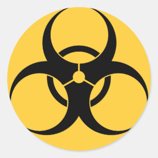 Sticker Rond Biodanger