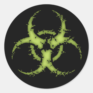 Sticker Rond Biodanger -xdist