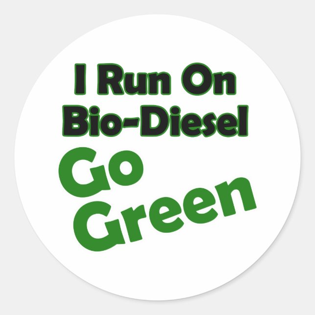 Sticker Rond biodiesel (Devant)
