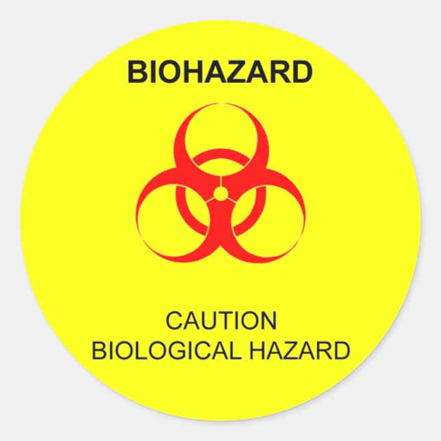 STICKER ROND BIOHAZARD (Devant)
