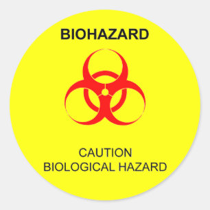 STICKER ROND BIOHAZARD