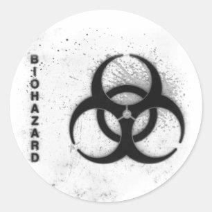 Sticker Rond biohazard