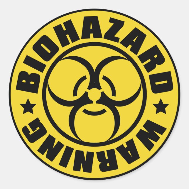 STICKER ROND BIOHAZARD (Devant)