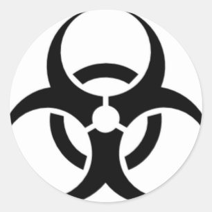 Sticker Rond Biohazard 03