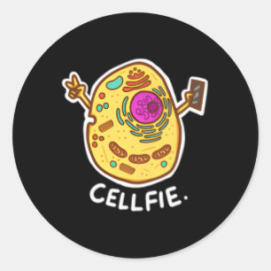 Sticker Rond Biologie de la science des cellules