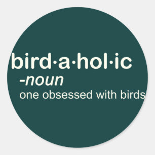 Sticker Rond bird a hol a