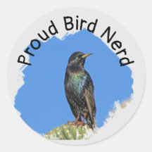 Bird Nerd Joli Black Starling Cactus Birdwatcher