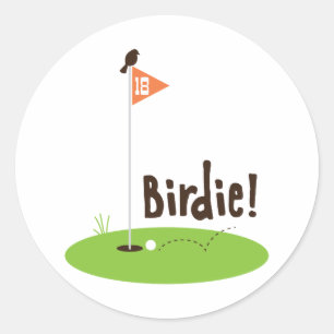 Sticker Rond Birdie