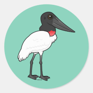 Sticker Rond Birdorable Jabiru