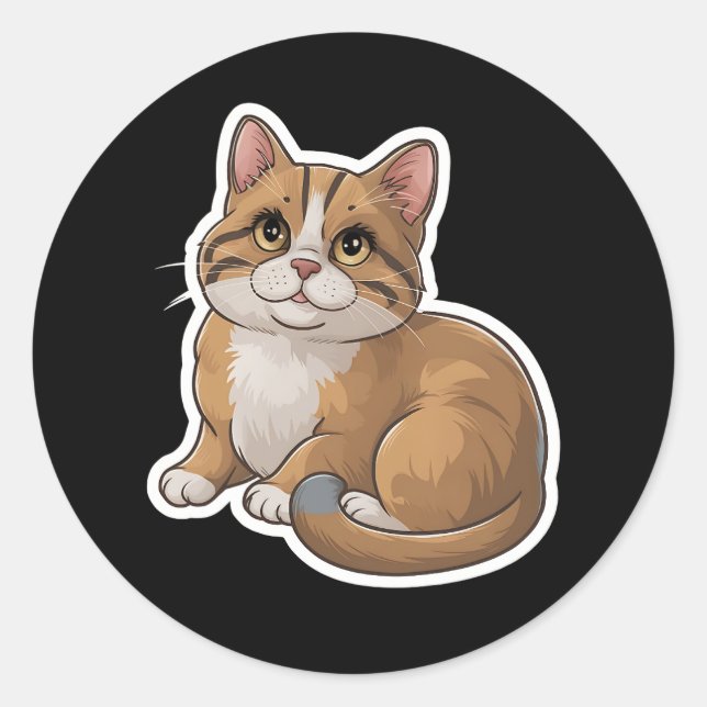 Sticker Rond birman (Devant)
