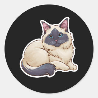 Sticker Rond Birman