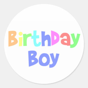 Sticker Rond Birthday Boy