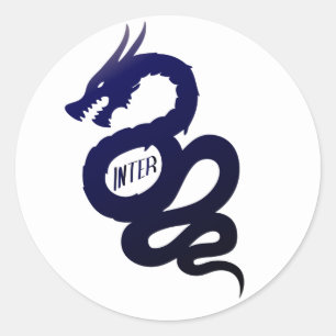 Sticker Rond Biscione Nerazzurro Inter (crête de Visconti)
