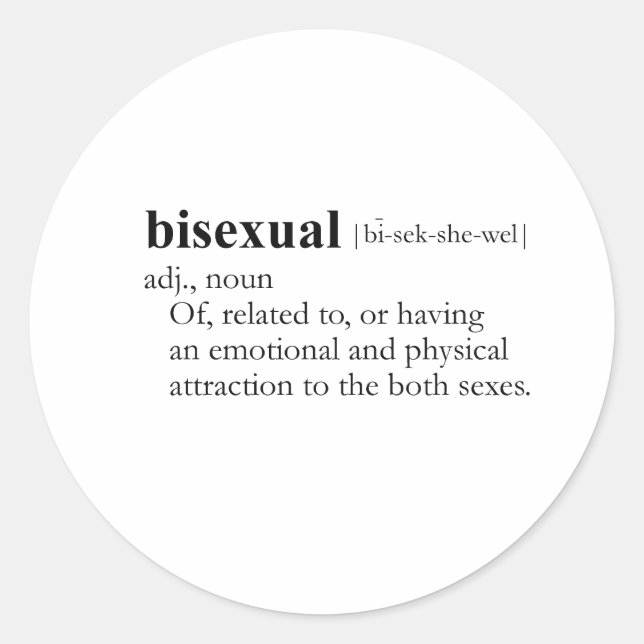 STICKER ROND BISEXUAL (Devant)