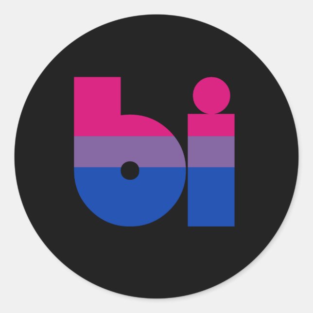 STICKER ROND BISEXUAL 2 (Devant)