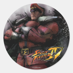 Sticker Rond Bison debout